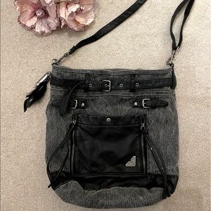 Roxy Black Demin and Black Bag